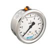Bourdon tube pressure gauge Type: 3662 Stainless steel 304/Plastic R63 Measuring range: from 0 to 2.5 bar/0 - 30 psi Glycerin Process connection material: Brass 1/4" BSPP(G)